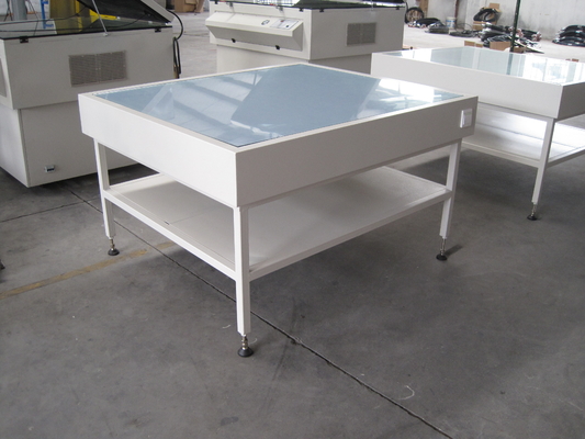 Caja de iluminación para serigrafía, mesa de control de serigrafía, dispositivo de control de calidad de serigrafía