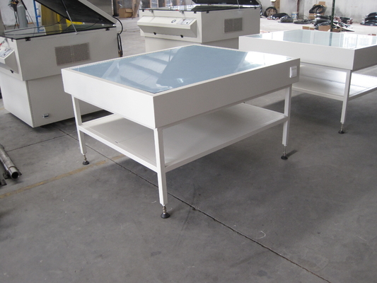 Caja de iluminación para serigrafía, mesa de control de serigrafía, dispositivo de control de calidad de serigrafía