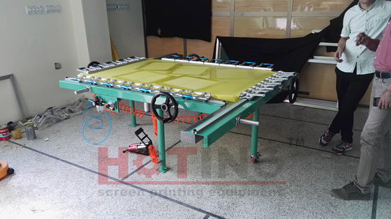 Máquina para estirar malla mecánica, máquina para estirar malla para serigrafía, maquinaria para estirar malla para serigrafía