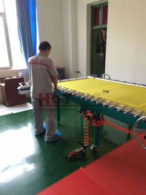Máquina para estirar malla mecánica, máquina para estirar malla para serigrafía, maquinaria para estirar malla para serigrafía