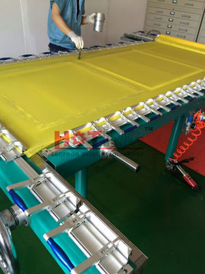 Máquina de estiramiento de malla mecánica de gran formato, camilla de pantalla de gran tamaño, máquina de estiramiento de pantalla grande